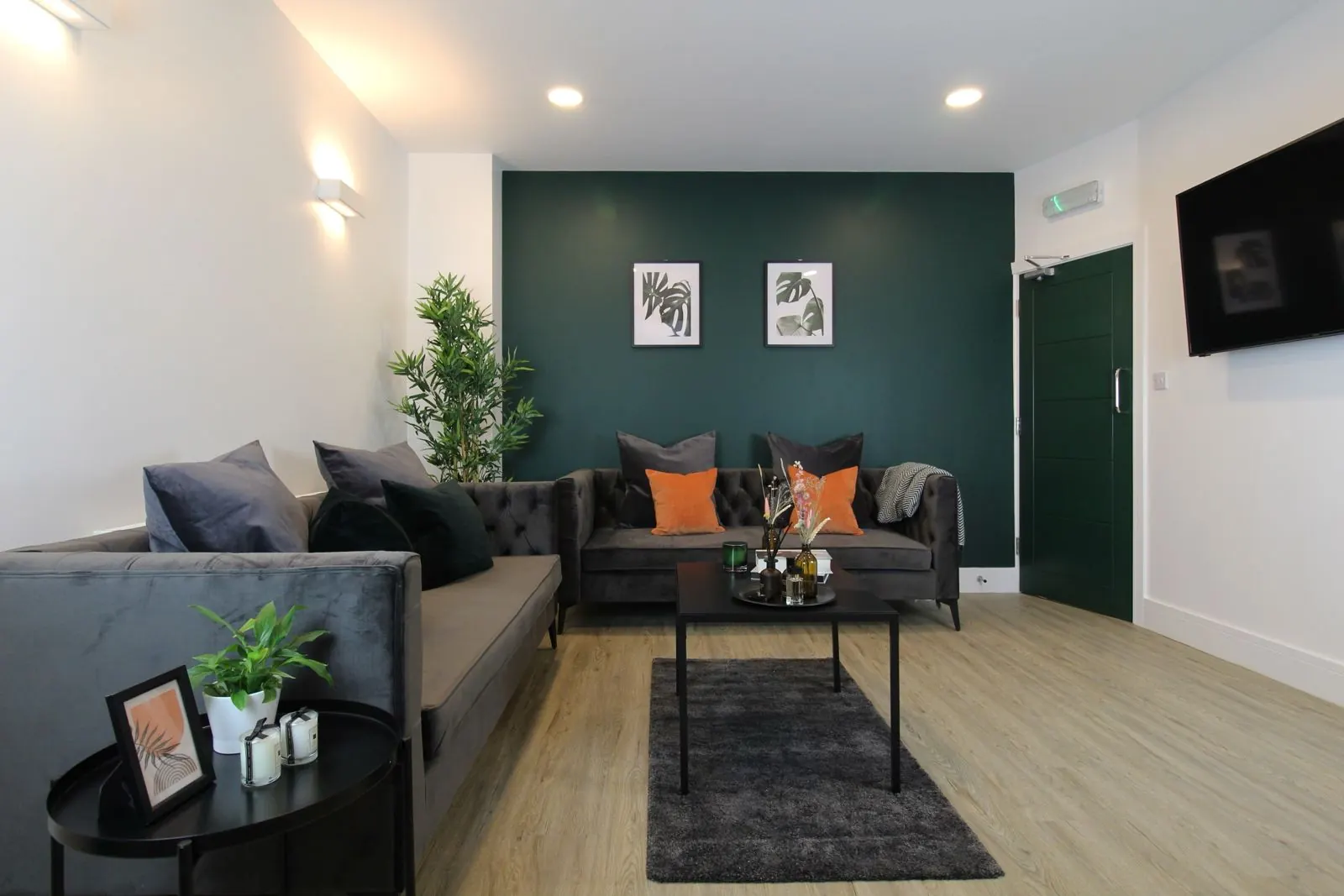 Finished communal lounge at 378 Manchester Road HMO